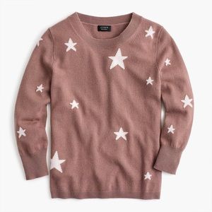 J.Crew star cashmere crewneck sweater, size medium